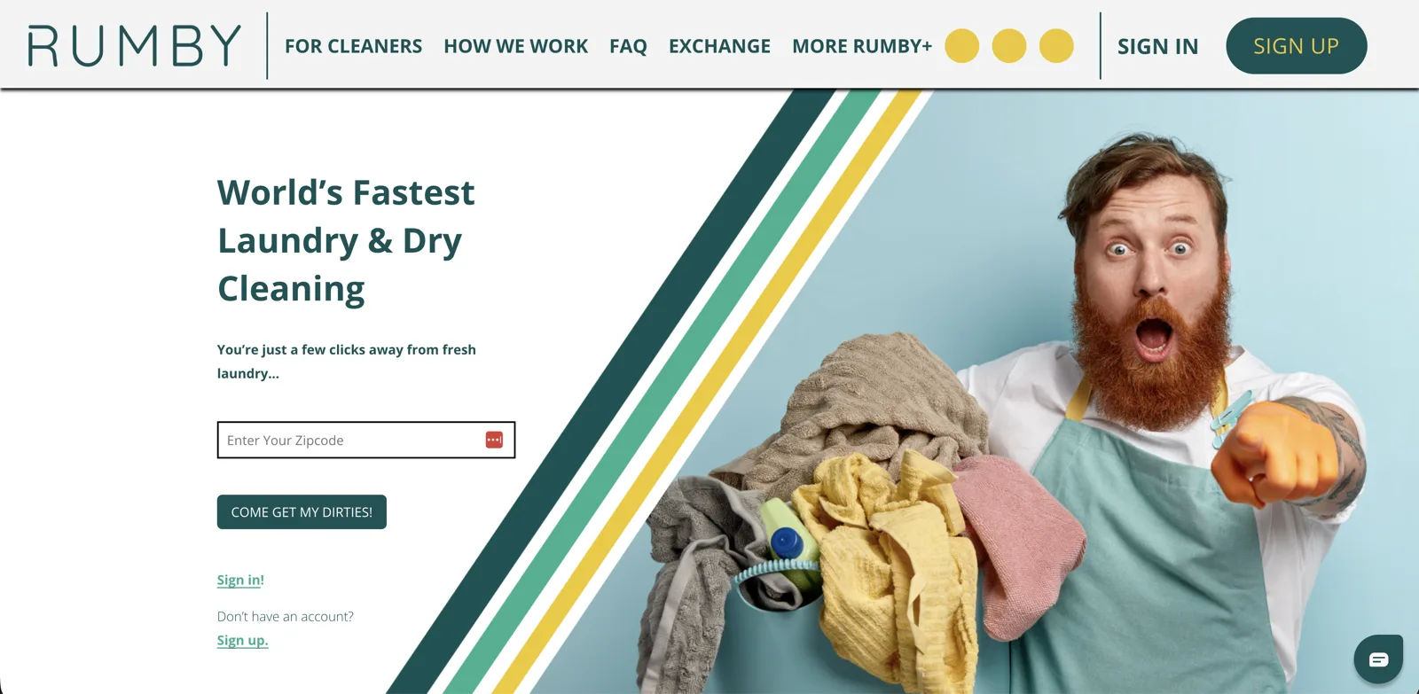 Rumby website screenshot