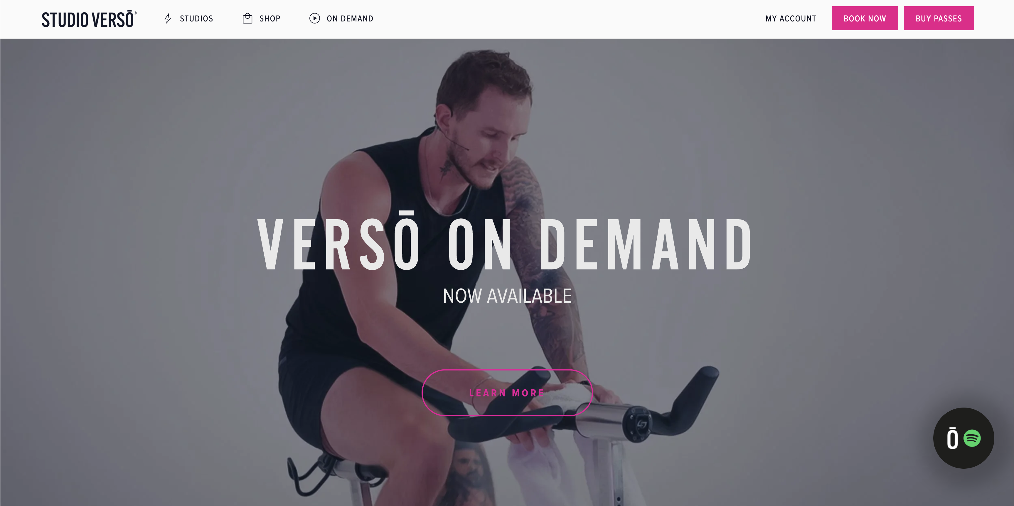StudioVerso website screenshot