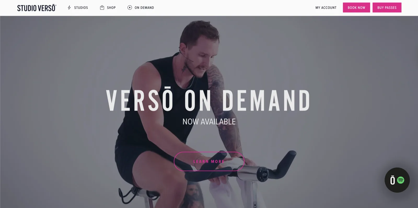 StudioVerso website screenshot